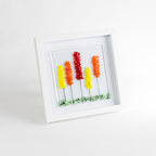 Fused Glass Framed Picture – 8x8
