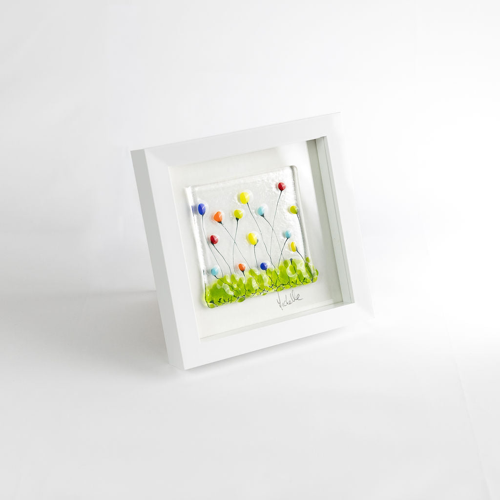 Fused Glass Framed Picture – 4x4