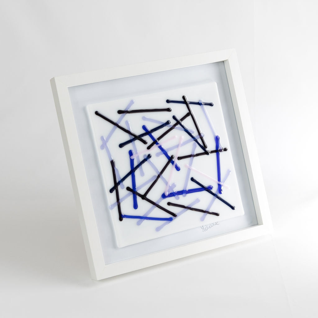 Fused Glass Framed Picture – 10x10