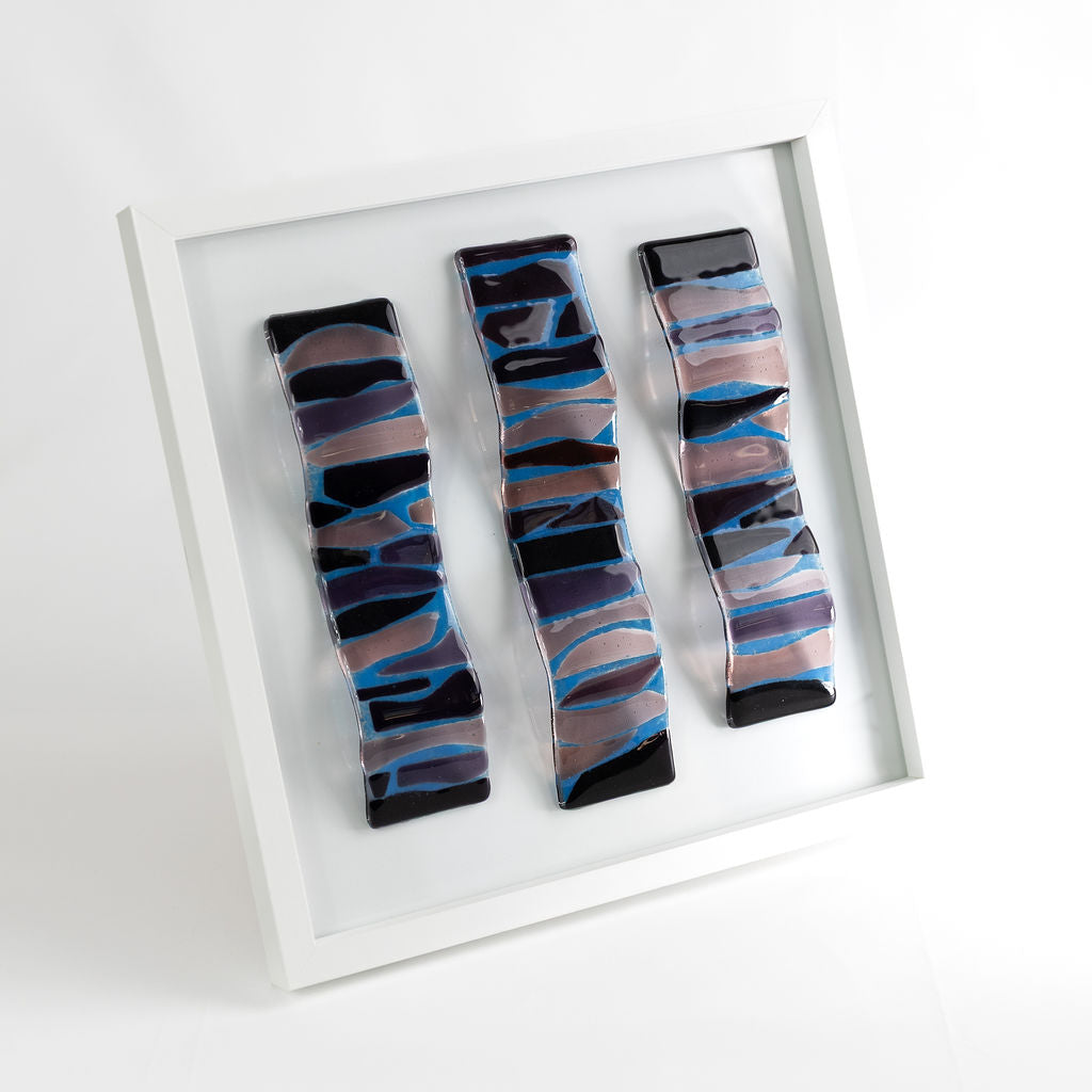 Fused Glass Framed Picture – 12x12