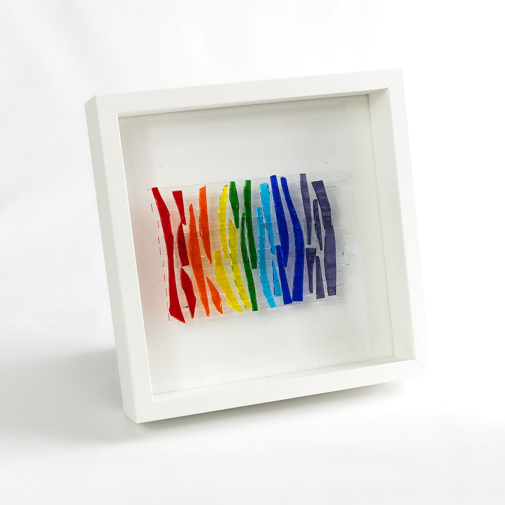 Fused Glass Framed Picture – 10x10