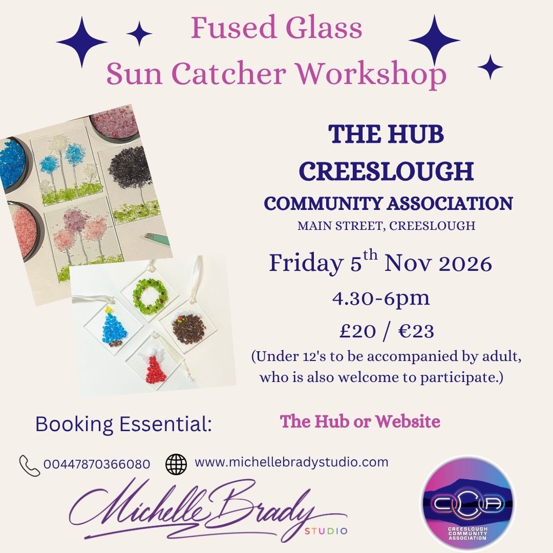 The HUB, Creeslough, Donegal: Friday 6th November 4.30-6pm Kids