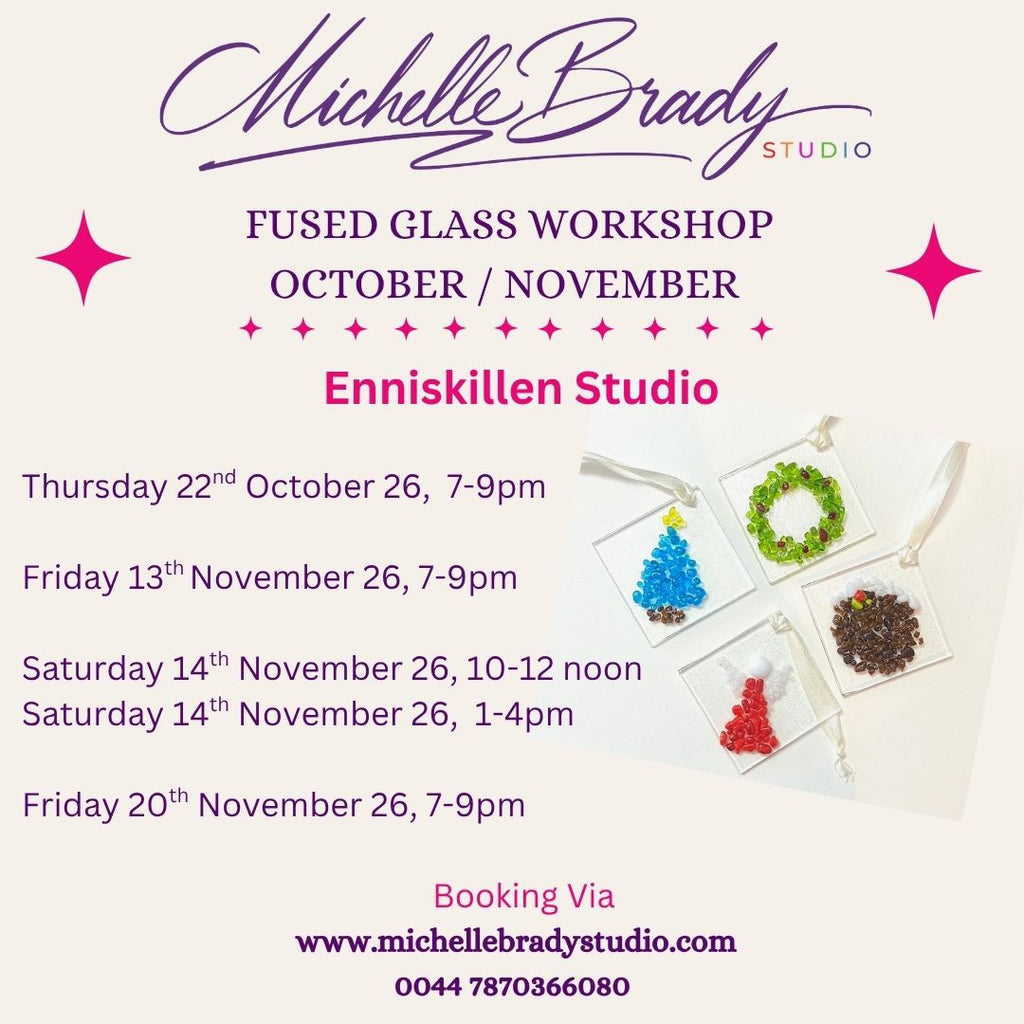 Variety of Fused Glass Workshops