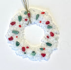 Fused Glass White Wreaths
