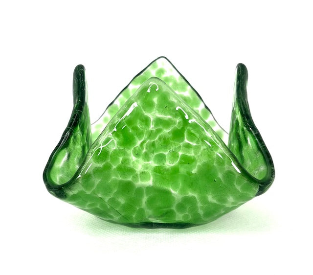 Fused Glass Hankerchief Candleholder