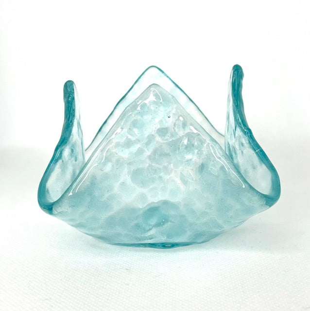 Fused Glass Hankerchief Candleholder