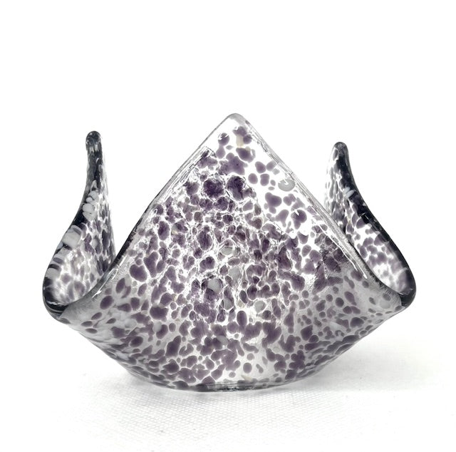 Fused Glass Hankerchief Candleholder