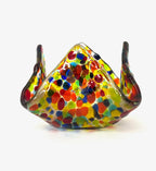 Fused Glass Hankerchief Candleholder