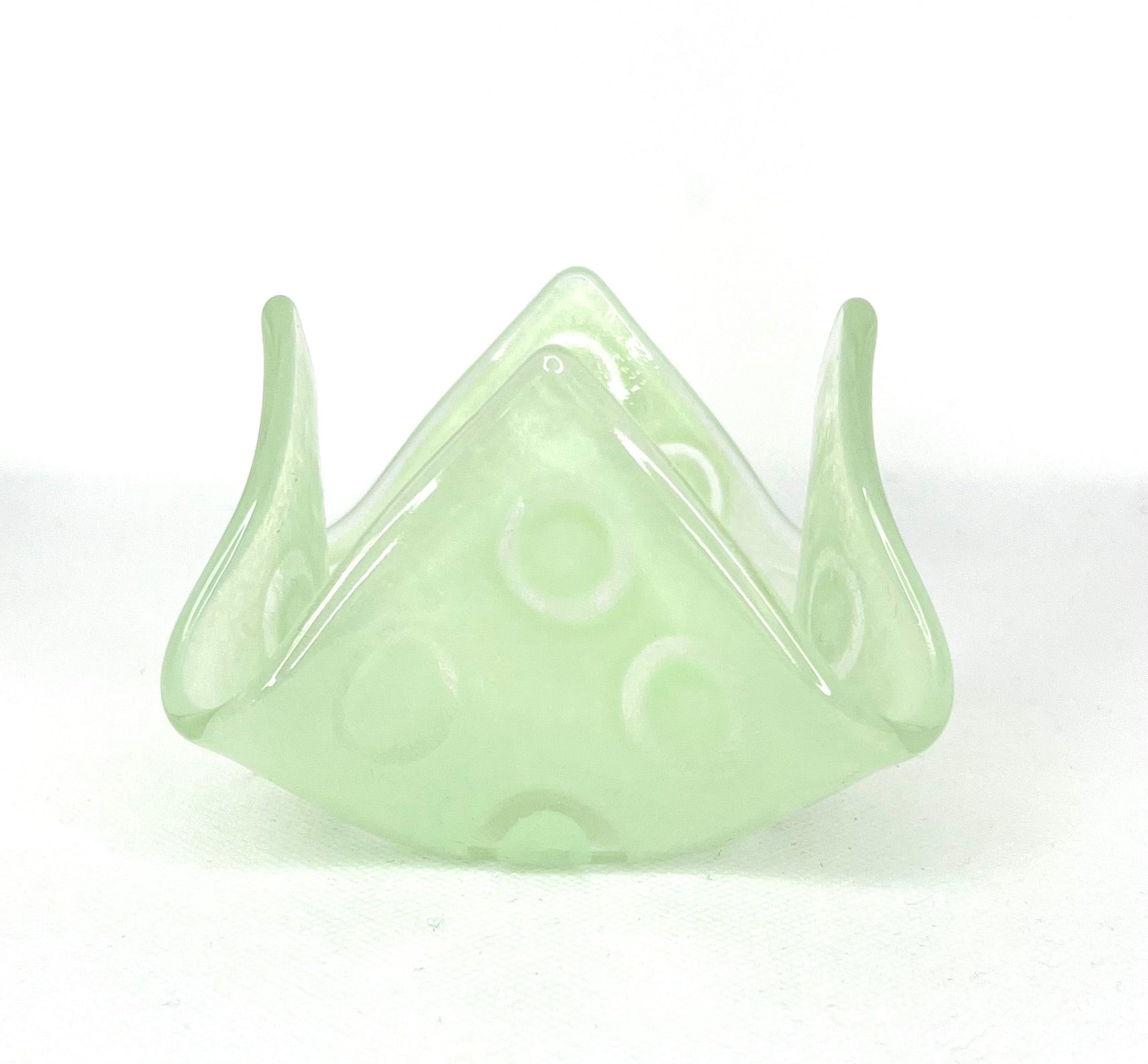 Fused Glass Handkerchief Candleholder Circles