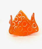 Fused Glass Handkerchief Candleholder Circles