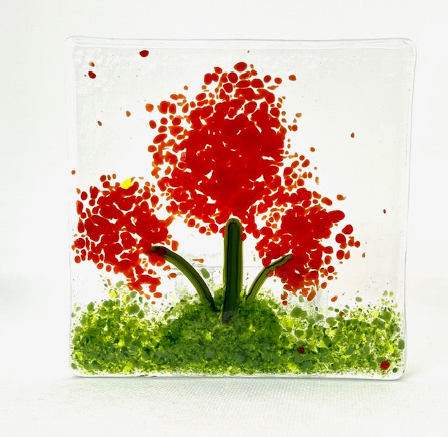 Fused Glass Candleholders Small