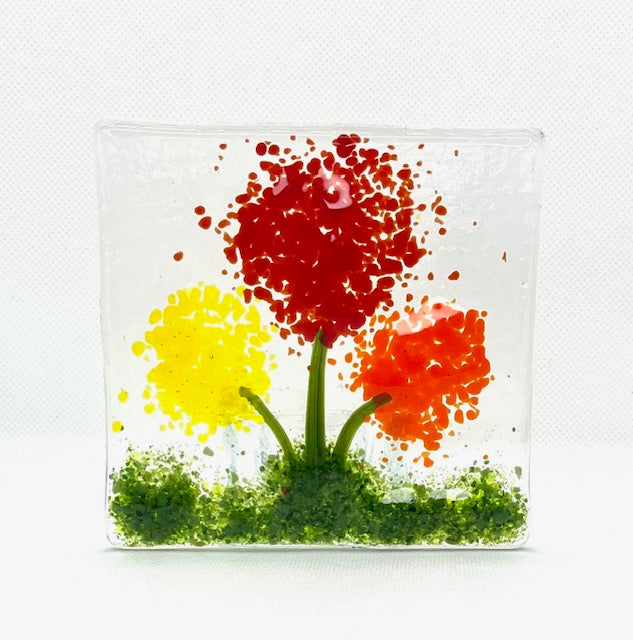 Fused Glass Candleholders Small