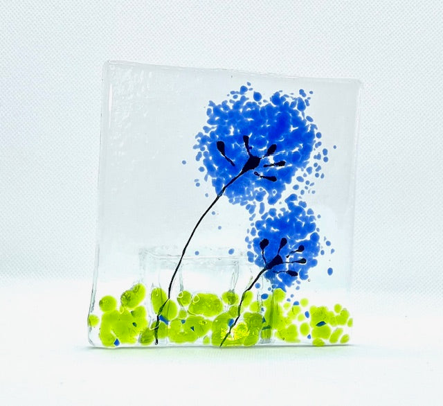 Fused Glass Candleholders Small