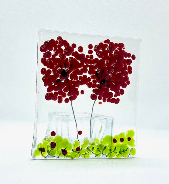 Fused Glass Candleholders Small