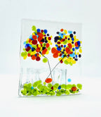 Fused Glass Candleholders Small