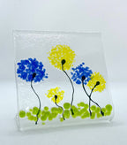 Fused Glass Small Freestanding Pictures 4.5in x 4.25in