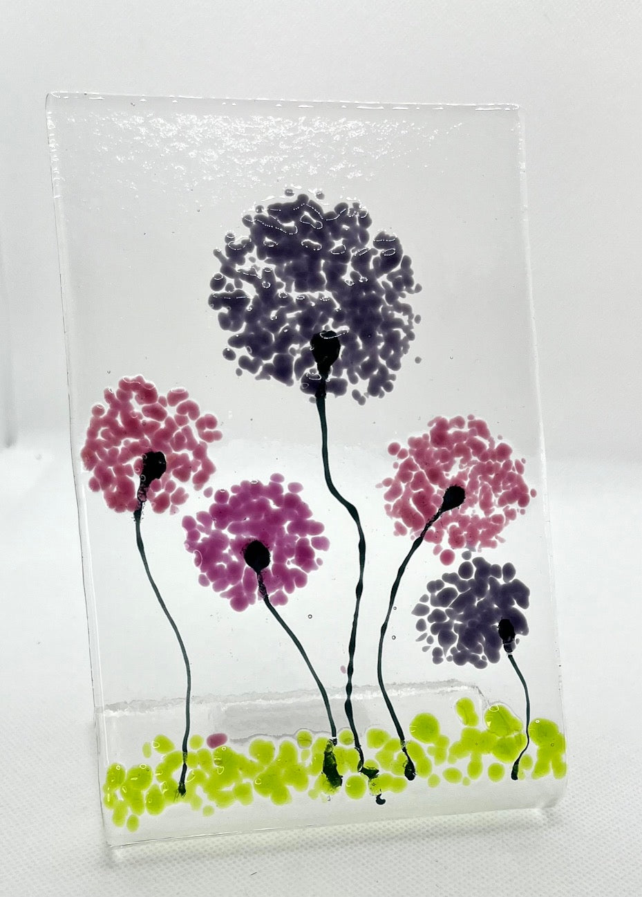 Fused Glass Large Free Standing Pictures 4.5in x 6.25in