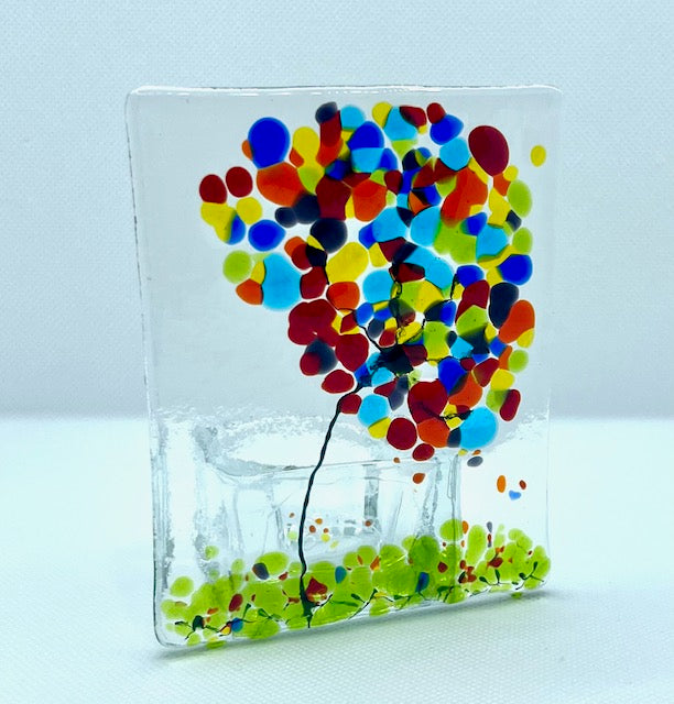 Fused Glass Candleholders Small