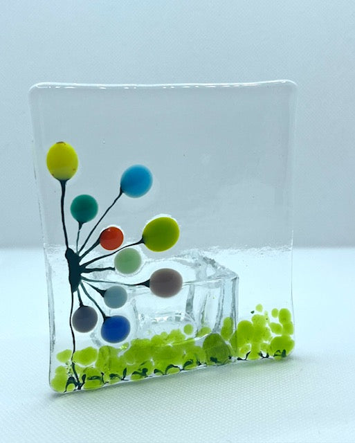 Fused Glass Candleholders Small