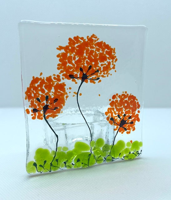 Fused Glass Candleholders Small