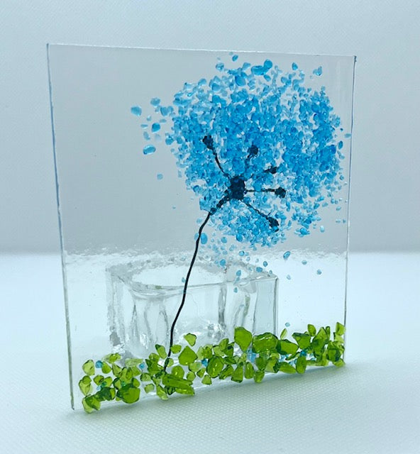 Fused Glass Candleholders Small