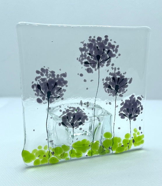 Fused Glass Candleholders Small
