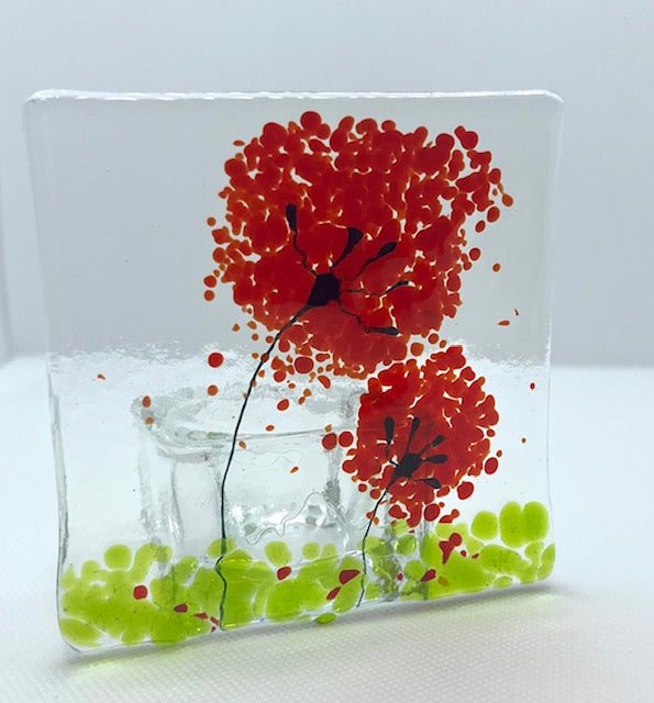Fused Glass Candleholders Small