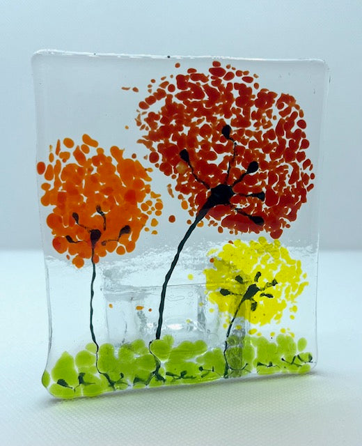 Fused Glass Candleholders Small