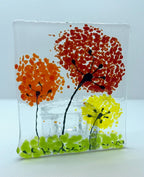 Fused Glass Candleholders Small