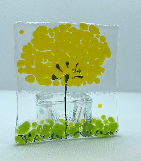 Fused Glass Candleholders Small