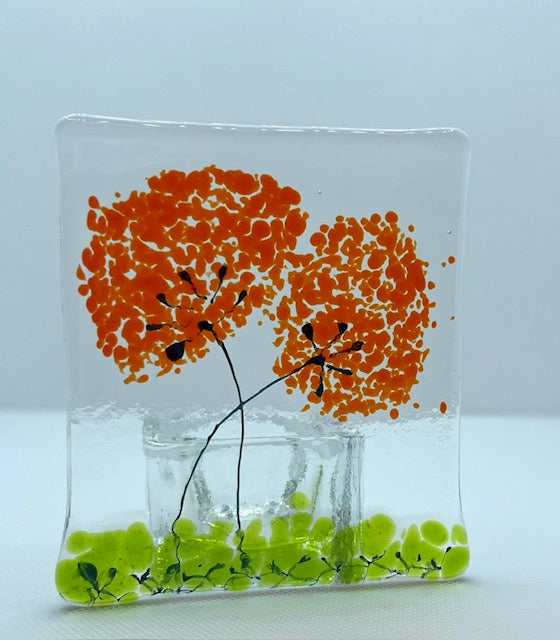 Fused Glass Candleholders Small