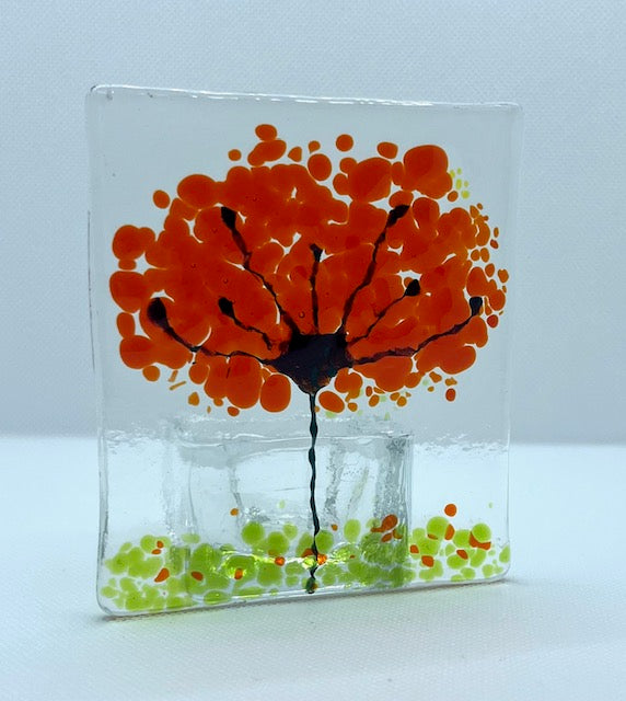 Fused Glass Candleholders Small