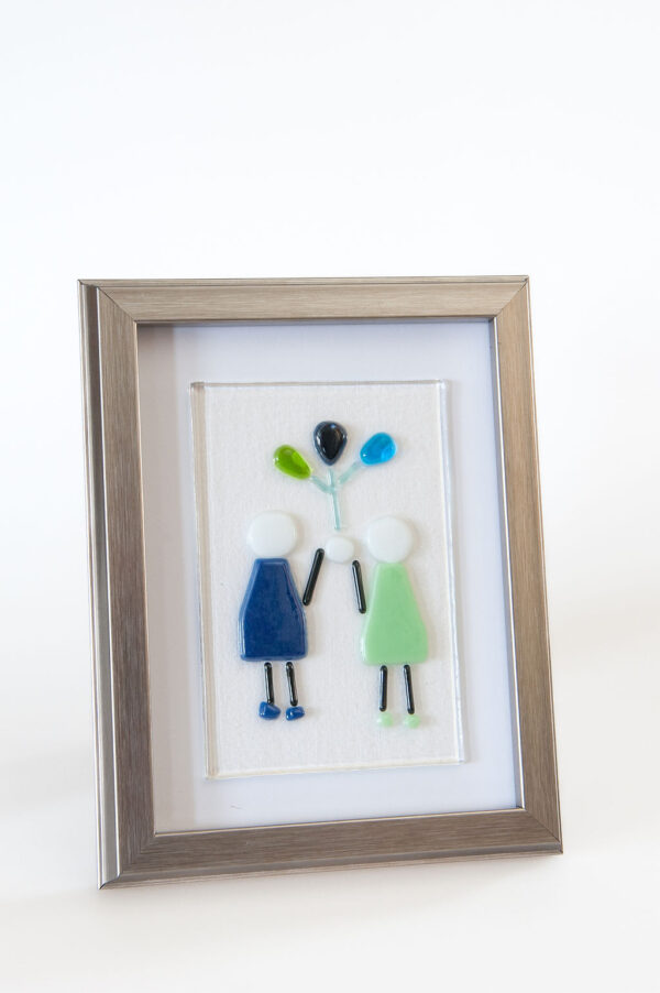 Fused Glass Couple Picture - Image 3