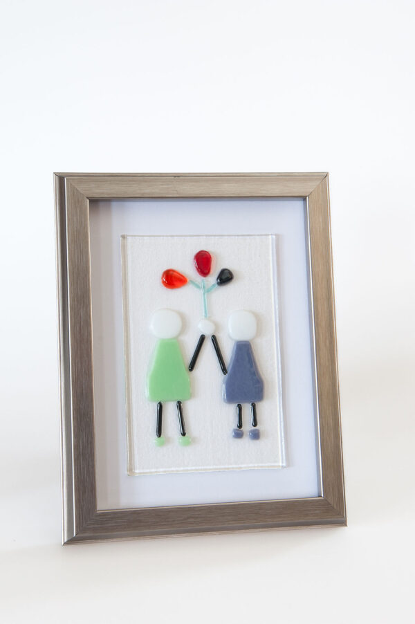 Fused Glass Couple Picture