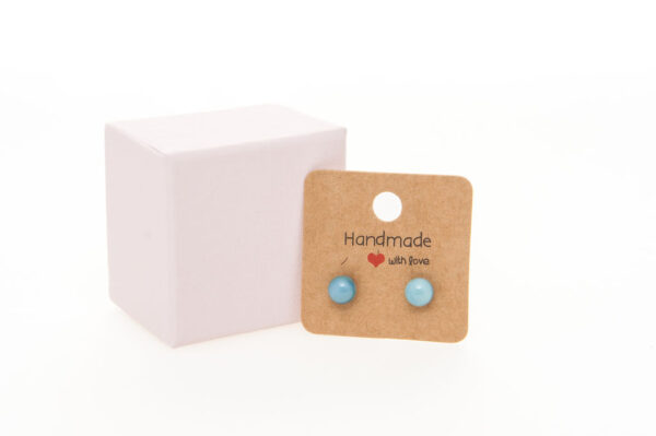 Fused Glass Stud Earrings - Image 9