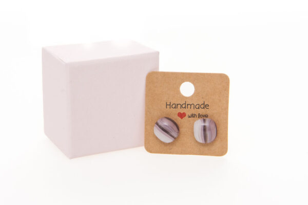 Fused Glass Stud Earrings