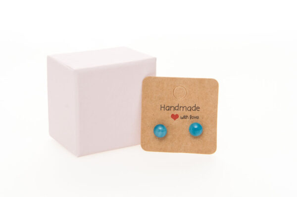 Fused Glass Stud Earrings - Image 10